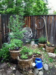 Bicycle Wheels in the To-be Refurbished Area