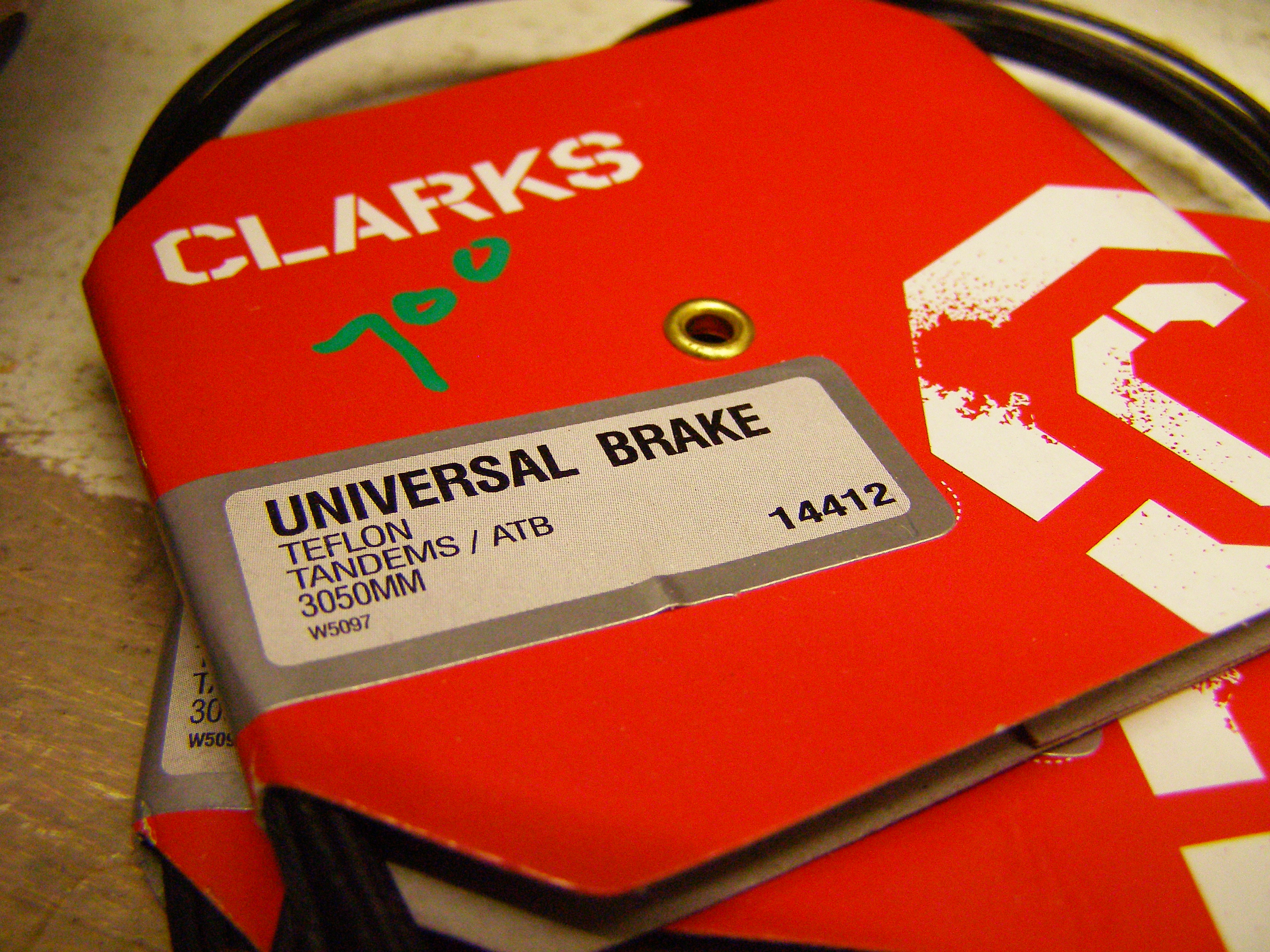 Clarks Tandem Universal Brake Cables, Shifting Cables and Brake