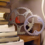 Local Colorado Bike Store Displays Chainrings of Various Sizes